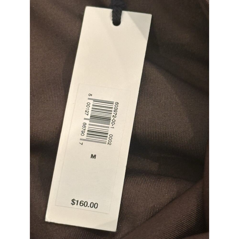 Banana Republic Stretch Sequin Chocolate Ganache Brown Long Sleeve Dress Sz M - Picture 5 of 7